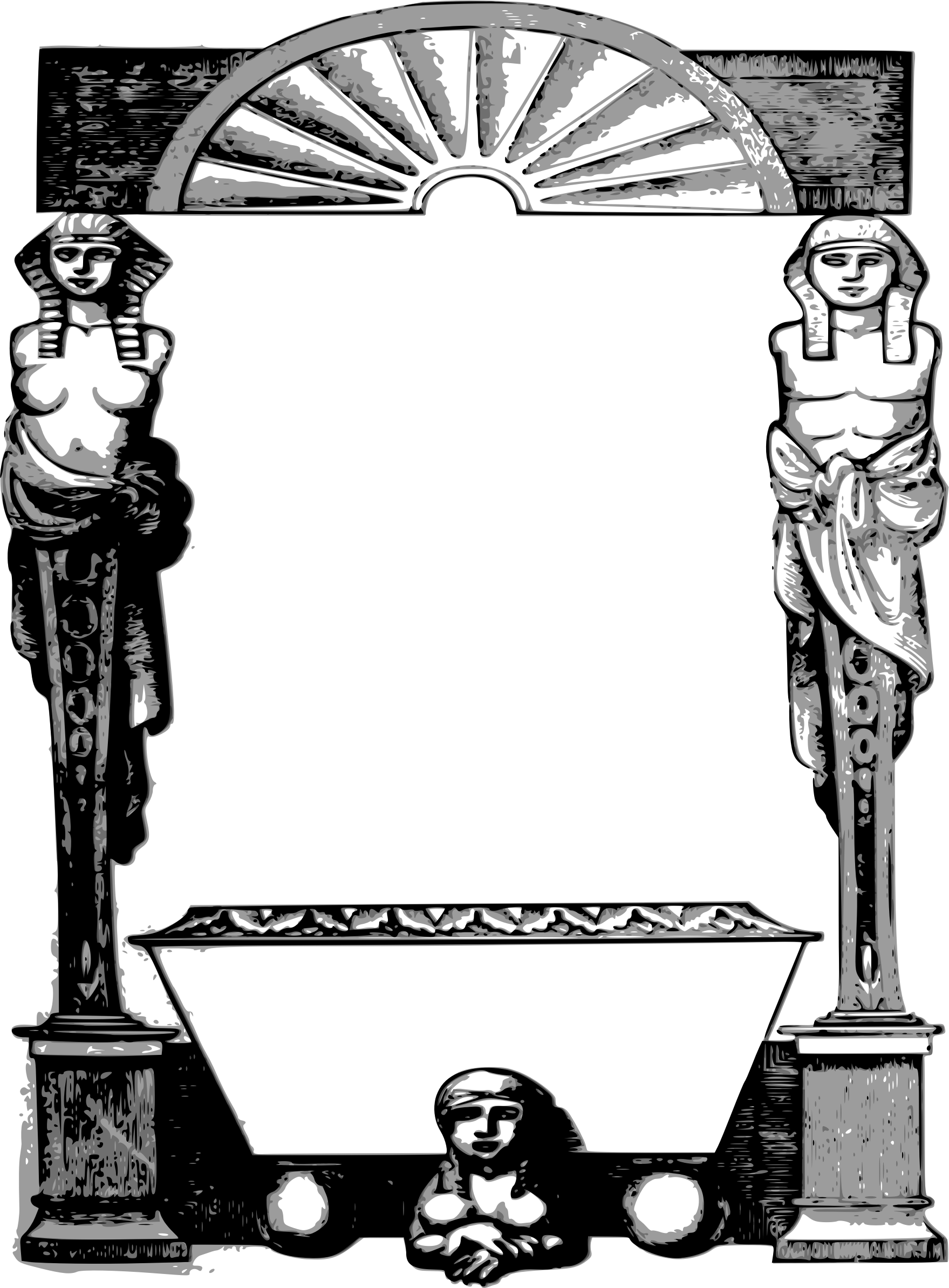 Big Image - Egyptian Frame Vector (1759x2387)