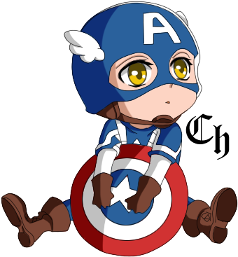 Captain America By Cute-heart - Captain America Cute Cartoon (514x498)