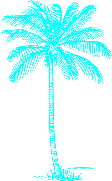 Light Blue Palm Tree (366x590)