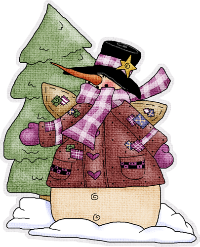 Bonhomme De Neige, Clipart Hiver, Clip Art Noël, Graphiques - Maytheblessingsofchristmas Karte (405x500)