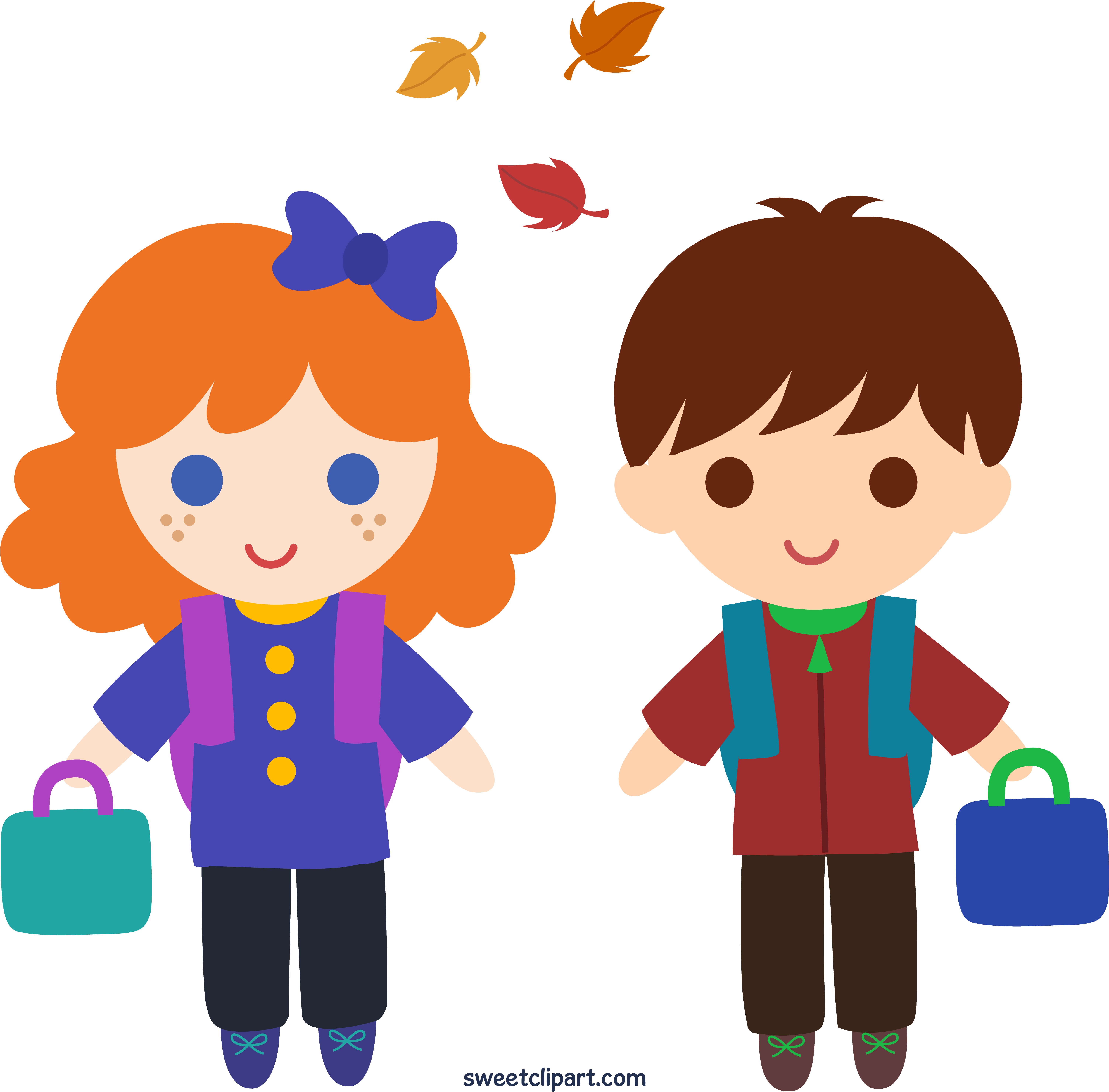 Back To School Clipart - Back To School Kids Clip Art (6147x6059)