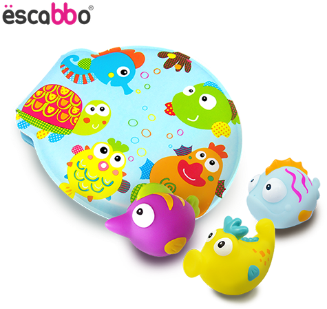 Bath Book W 3 Squirters - Knorrtoys Escabbo Badebuch, Unterwasserwelt (500x461)