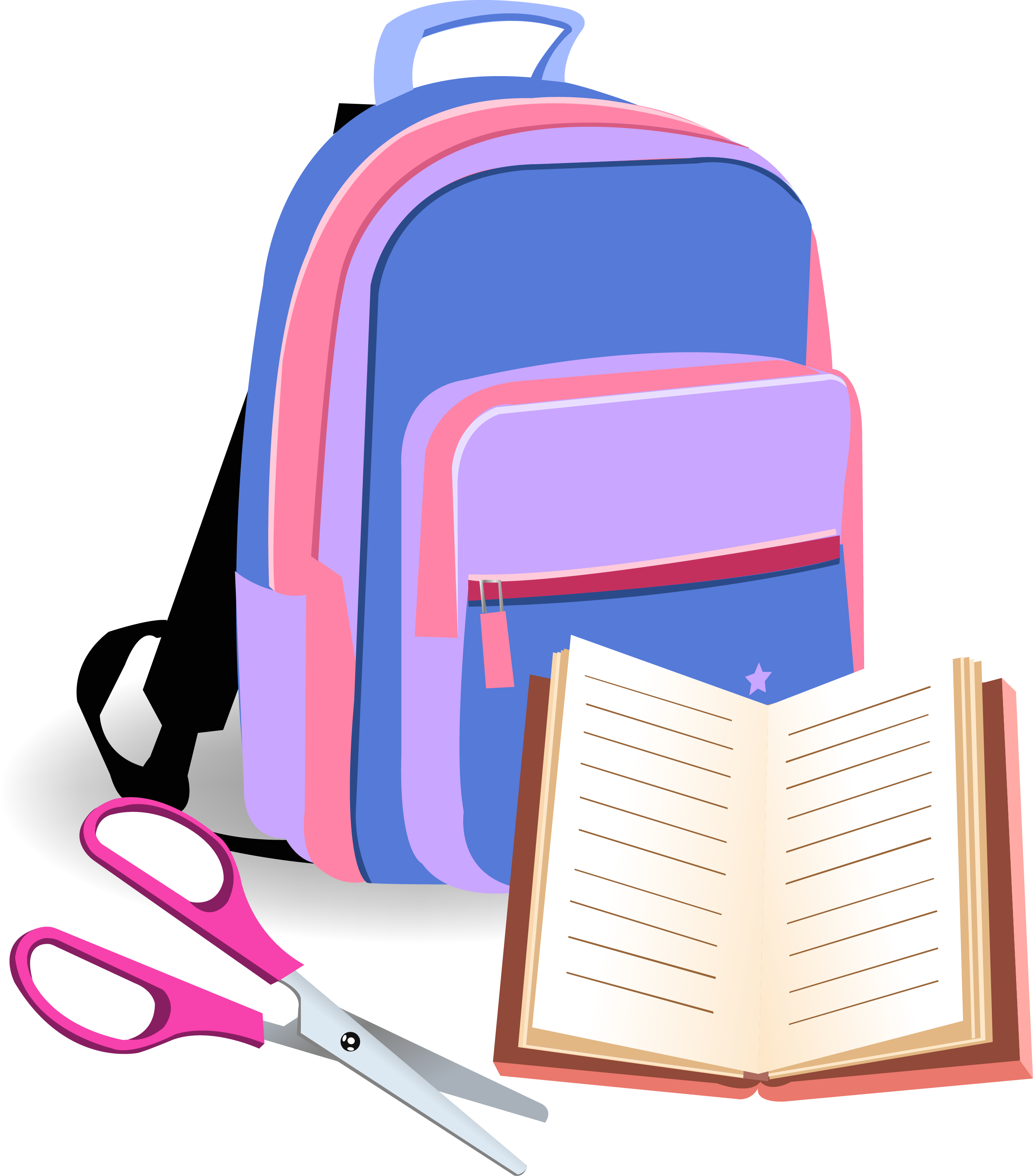 Backpack Bag School Clip Art - Satchel (2685x3059)