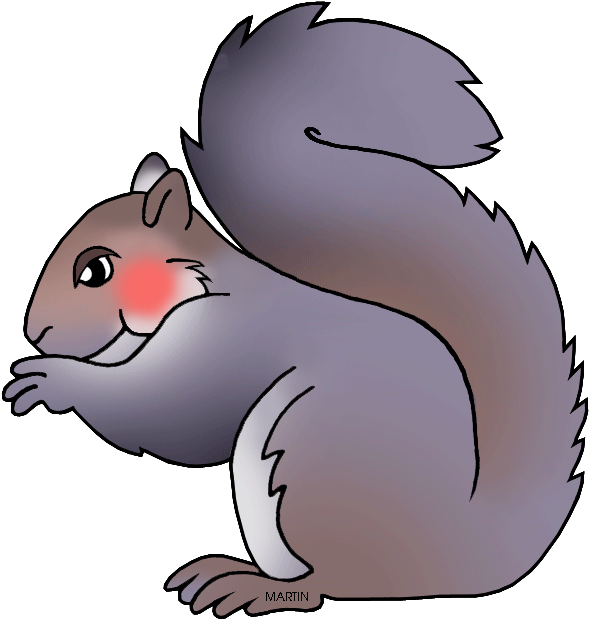 Squirrel Clipart 2 Image - North Carolina State Animal (639x648)