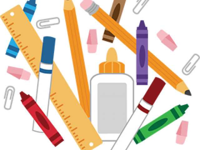 School Supply Clipart - Transparent School Supplies Clip Art (640x480)