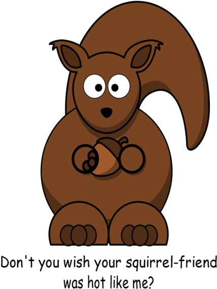 Download Image - Cartoon Squirrel (527x700)