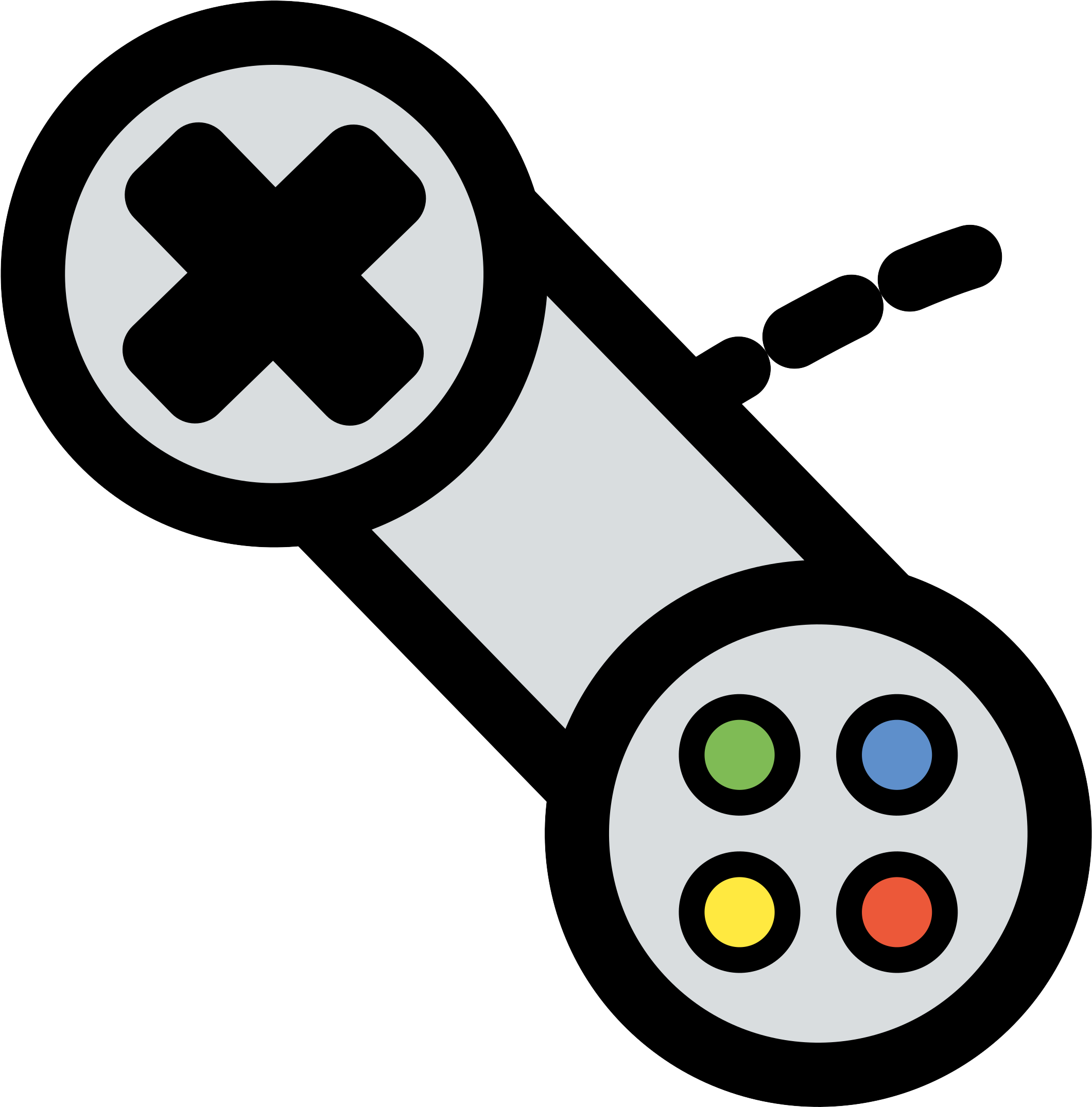 Xbox 360 Controller Game Controller Video Game Clip - Xbox 360 Controller Game Controller Video Game Clip (2400x2400)
