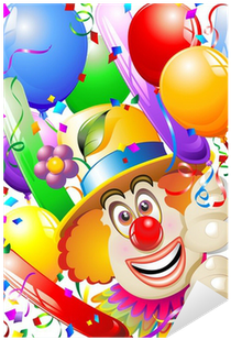 Pagliaccio Palloncini Maschera Carnival Clown's Face - Geburtstagswichtel Book/buch (400x400)
