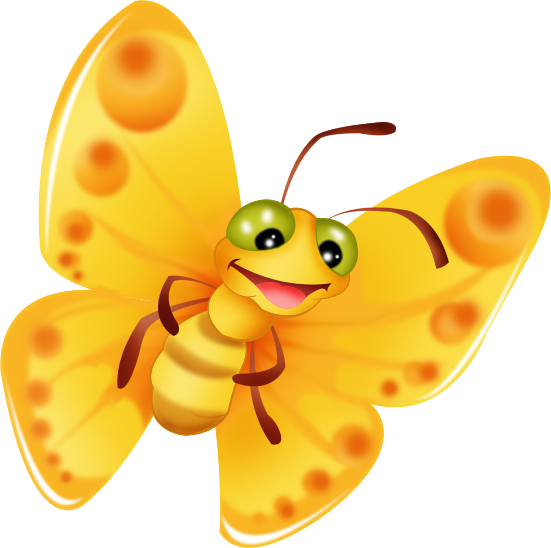 A Yellow Butterfly - Butterfly Clip Art Yellow (1085x1080)