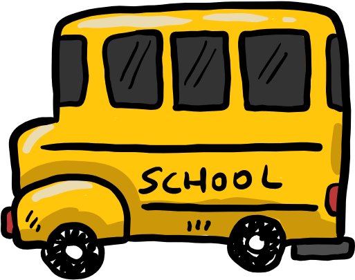 School Bus Icon - Autobus Escolar Cartoon Png (512x512)