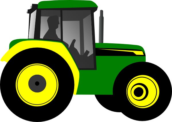 Cartoon Tractor Clipart - Red Tractor Clip Art (600x425)