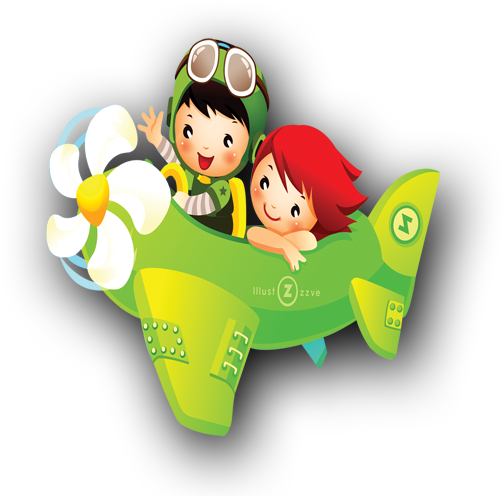 Airplane Child Cartoon - Airplane Child Cartoon (567x510)