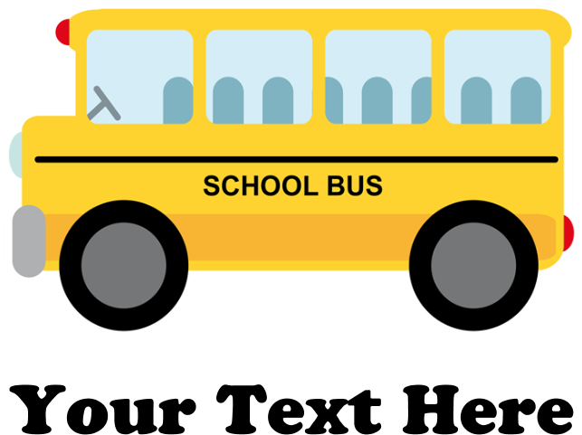School Bus Personalized Aluminum License Plate - Cafepress School Bus Personalized Throw Pillow (700x700)
