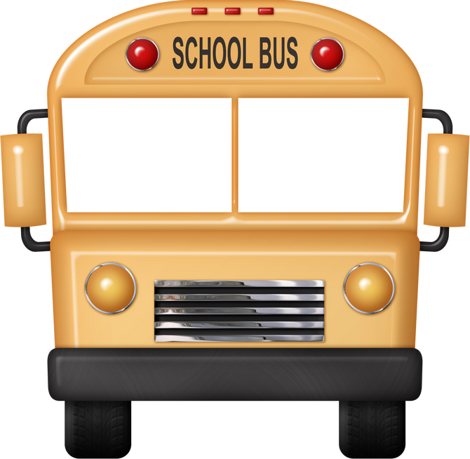 B *✿*bus Clipart Png - سكرابز باص المدرسة (670x654)