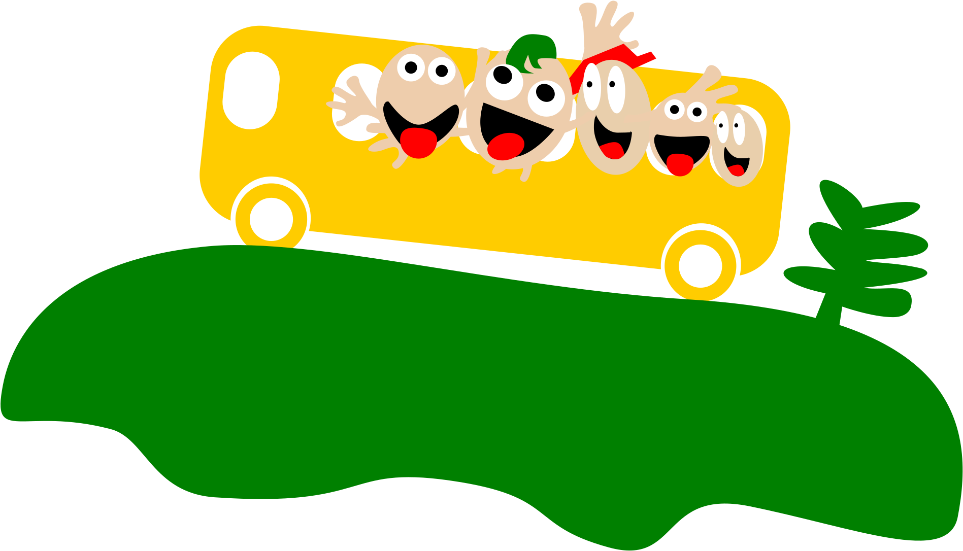 School Tour Clipart - Bus Tour Png (2400x2400)