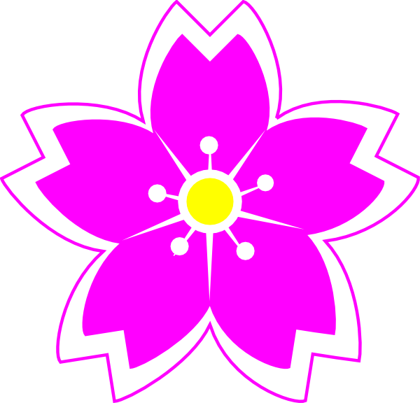 Fuschia Flower Clip Art (600x576)