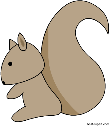 Free Cute Squirrel Woodland Animal Clip Art - Woodland (450x450)
