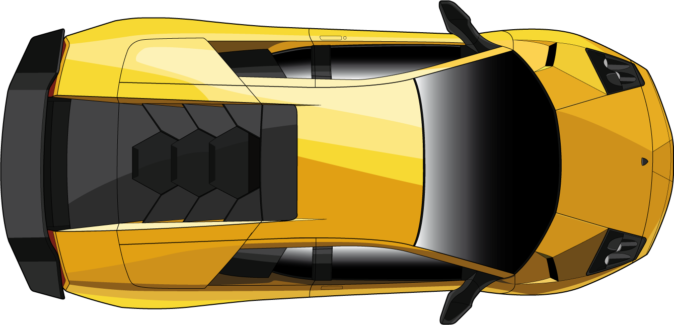 Race Car Top View - Lamborghini Murcielago Lp 670 4 (1339x646)