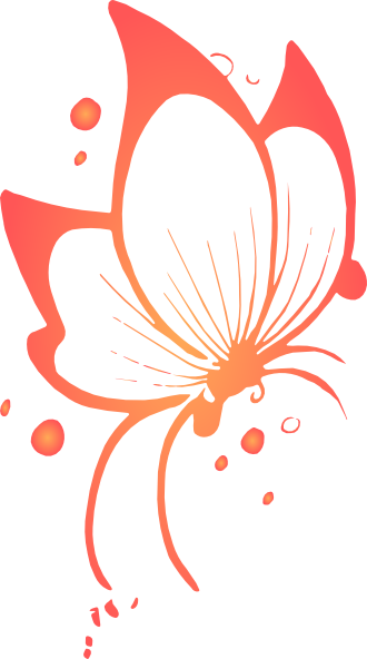 Butterfly Clip Art At Clker Com Vector Clip Art Online - Stickalz Llc Beautiful Butterfly Vinyl Wall Art Decal (330x592)