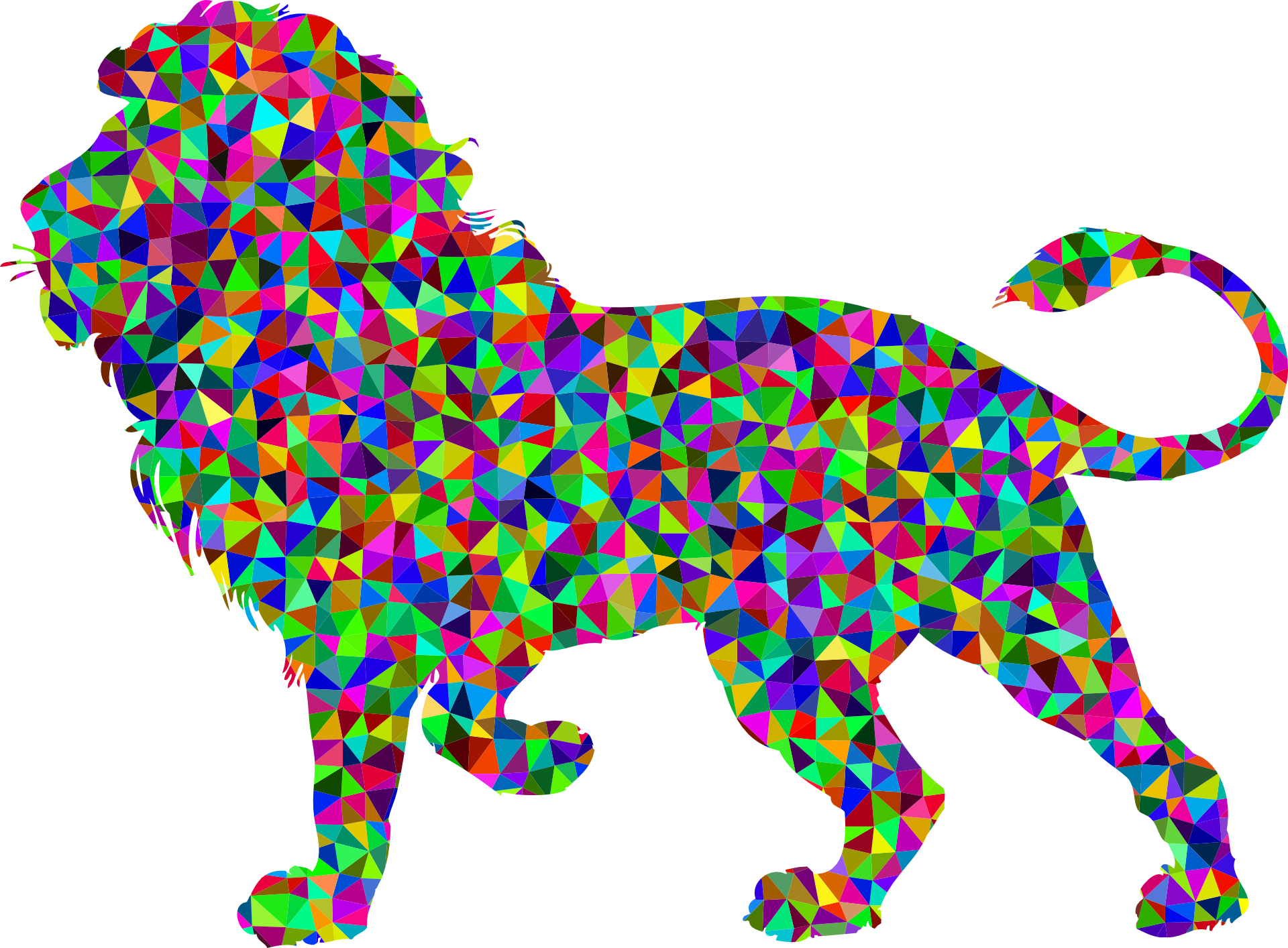 Lion Clip Art - Lion Silhouette (1920x1414)