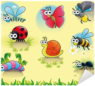 Funny Cartoon And Vector Isolated Characters - Snail (400x400)