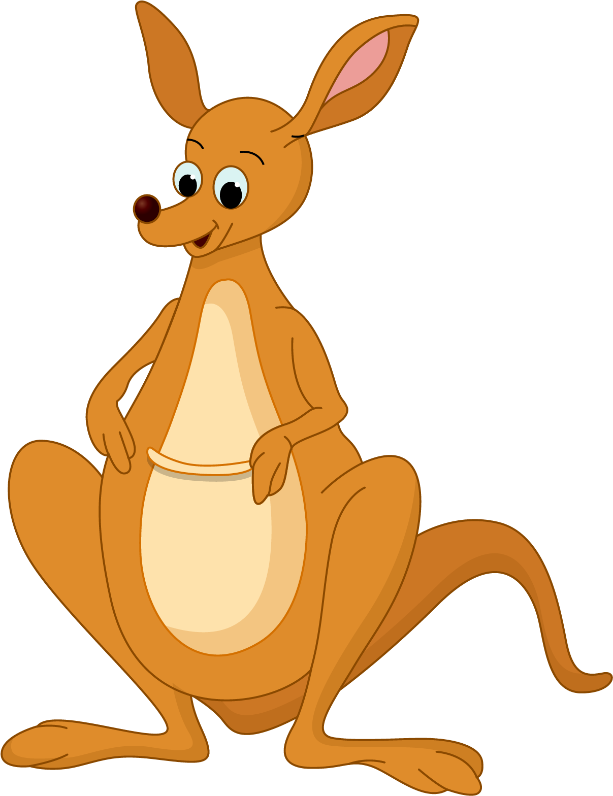 Kangaroo Drawing Cartoon Clip Art - Cartoon Kangaroo (1667x1667)