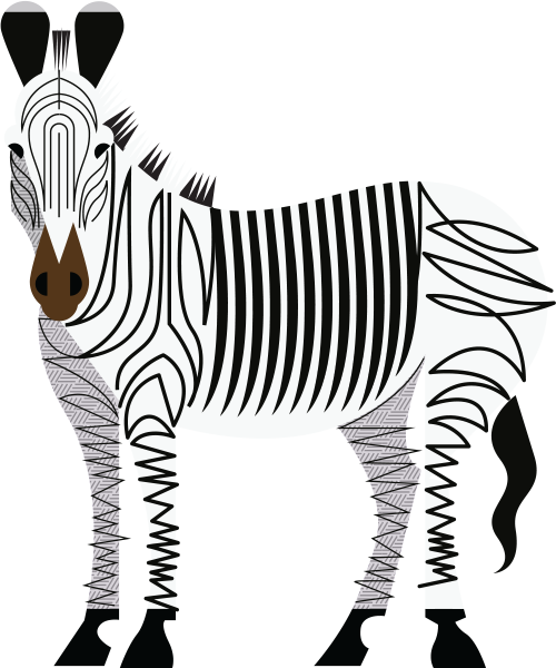 Animal Conservation - Zebra Technologies (500x600)