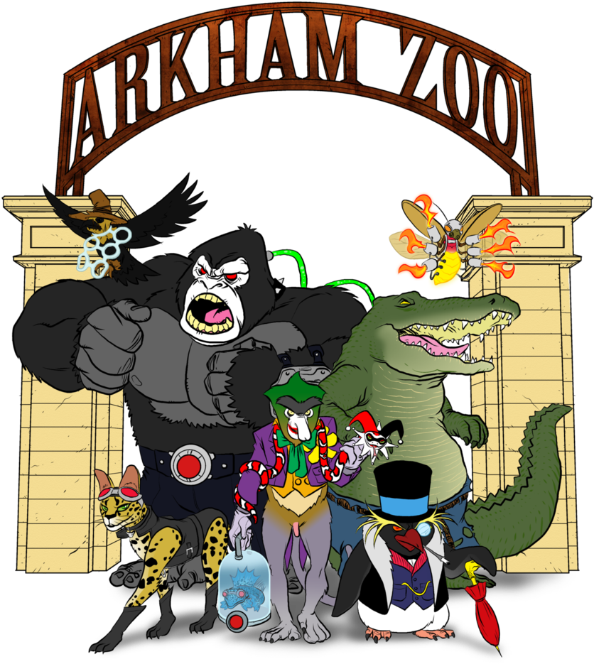 Arkham Zoo Skratch Jam By Bloodysamoan - Deviantart Zoo (848x942)