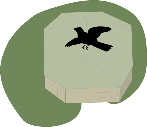 Conservation Status - Orange Bird Flying (500x433)