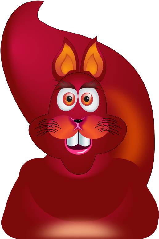 Free Squirrel - Set Of 4 Squirrels 1 25 Magnets Cute Funny Squirrel (566x800)
