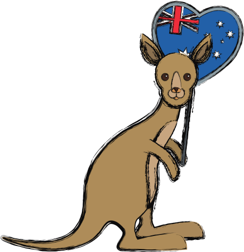 Kangaroo Vector Illustration Animal - Vector Graphics (550x550)
