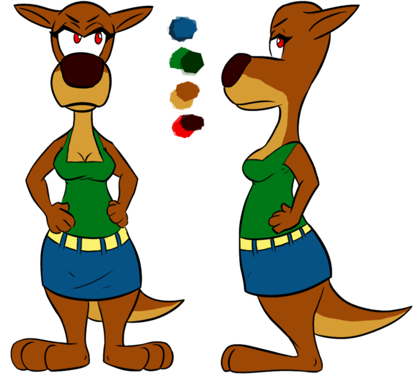 Esmeralda The Kangaroo By Superspyro90 - Fur Fighters (919x869)