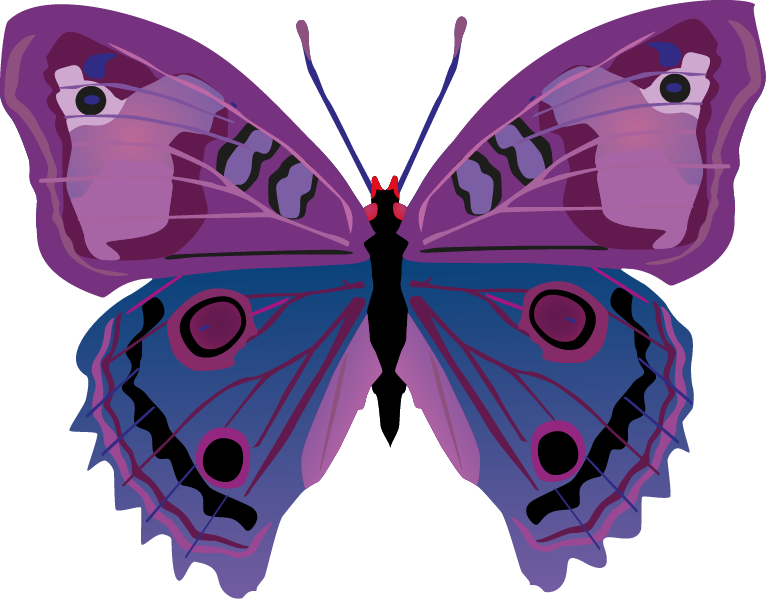 50 Butterflys Vector Art - Printable Butterfly Mask (766x599)