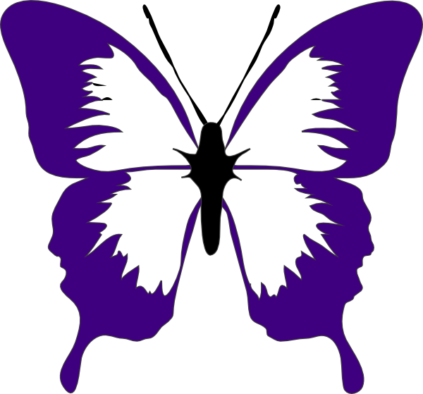 Butterfly Stencil (600x559)