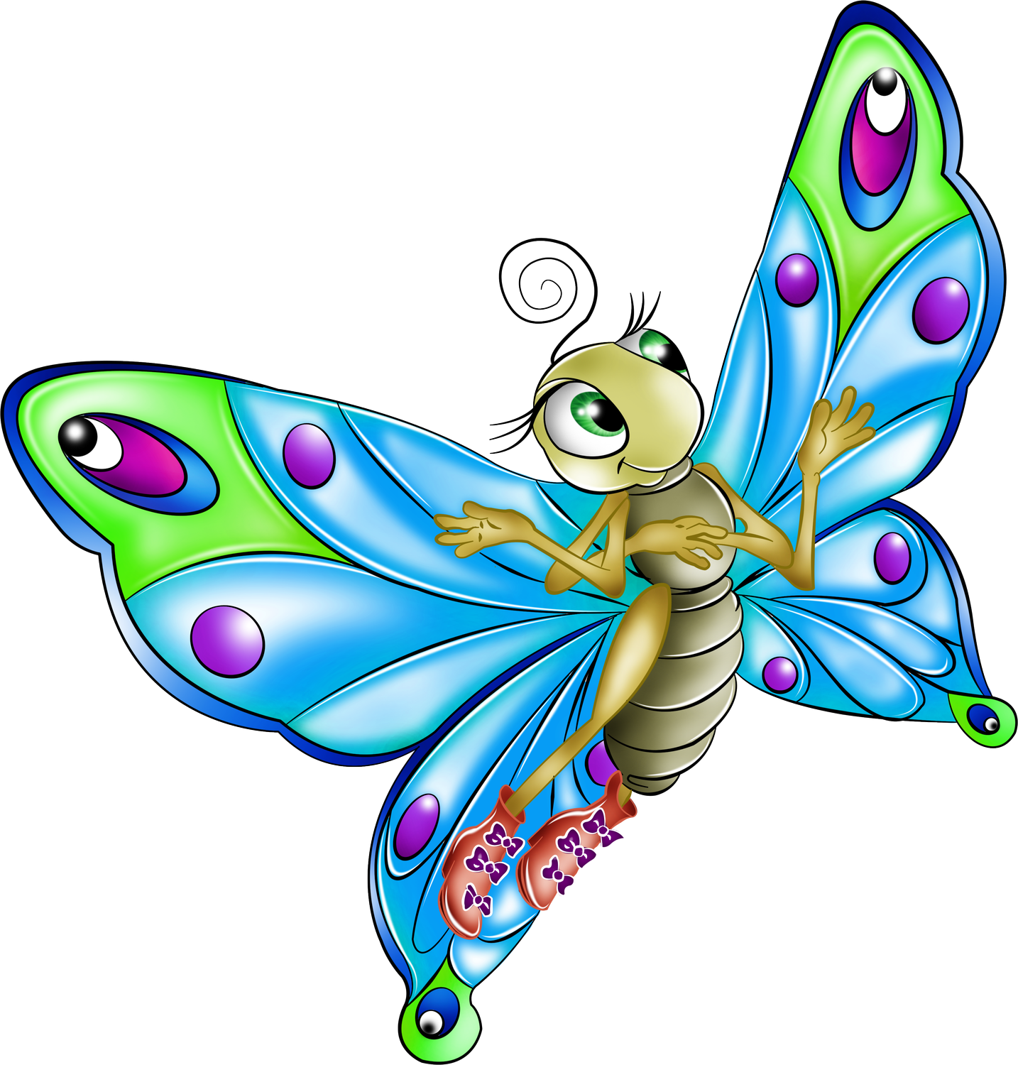 Butterflies°• - ‿✿⁀ - Butterfly Cartoon (1434x1500)