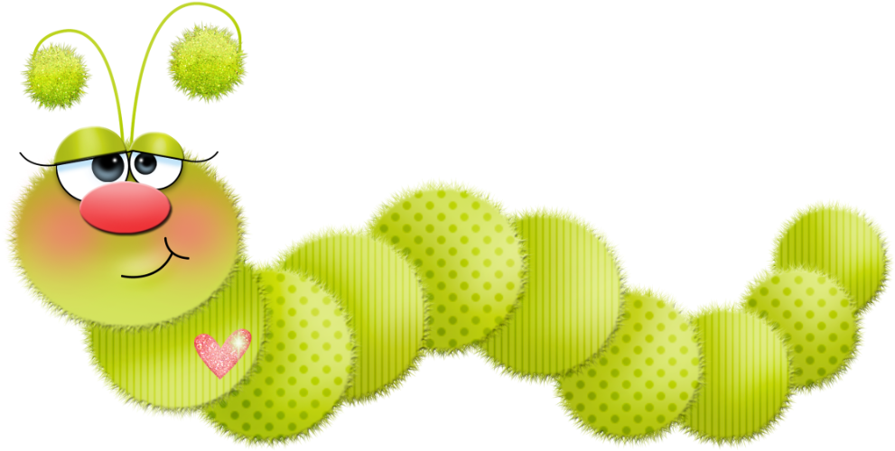 Caterpillar Clipart Transparent - Hello A Tous (1024x511)