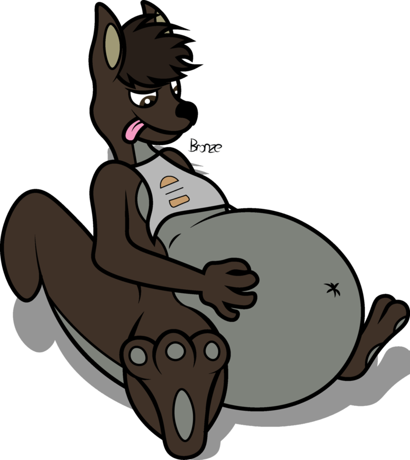 Me Kangaroo Form With A Big Fat Belly By Dingofan - Abdominal Obesity (843x947)