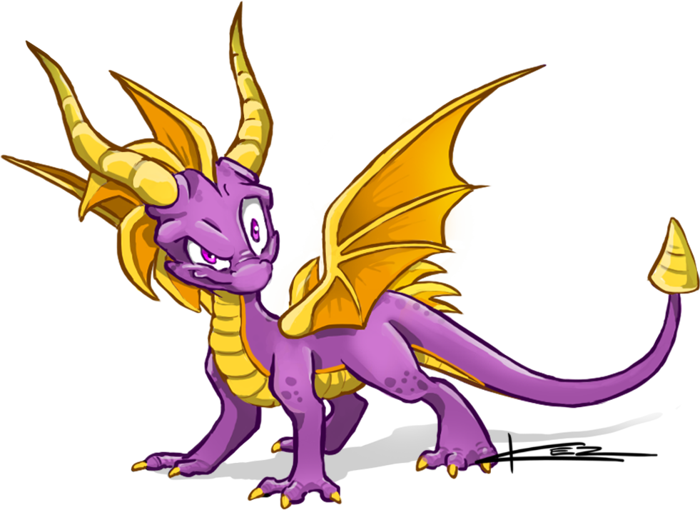 Spyro The Dragon Fanart (981x714)