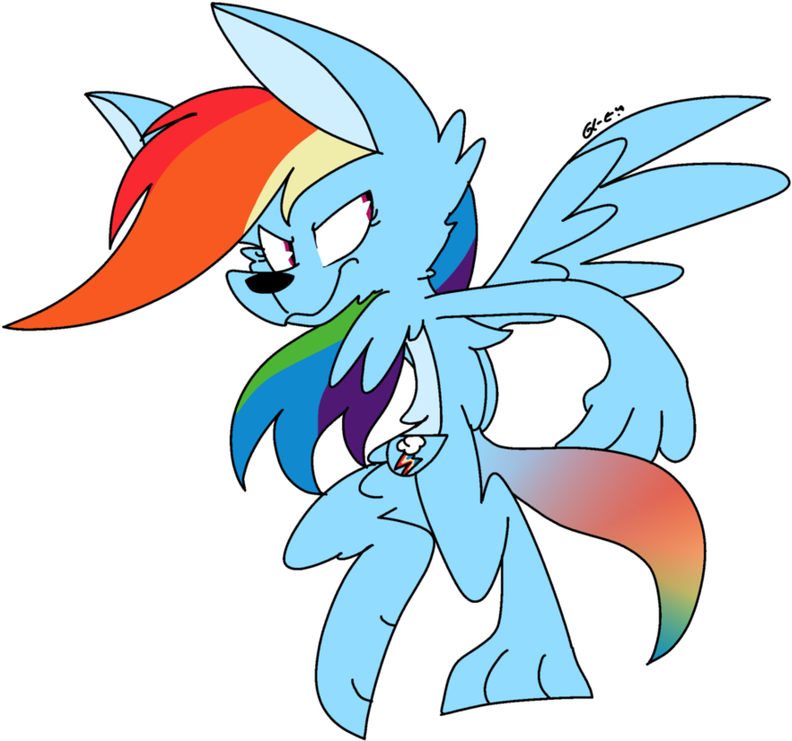 Rainbow Dash By Dizzee-toaster - Cartoon (930x860)