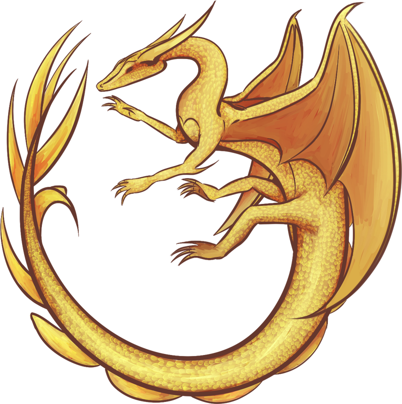 Vector Image Of Tiny Dragon Around Christmas Ball Vector - Golden Dragon No Background (797x800)