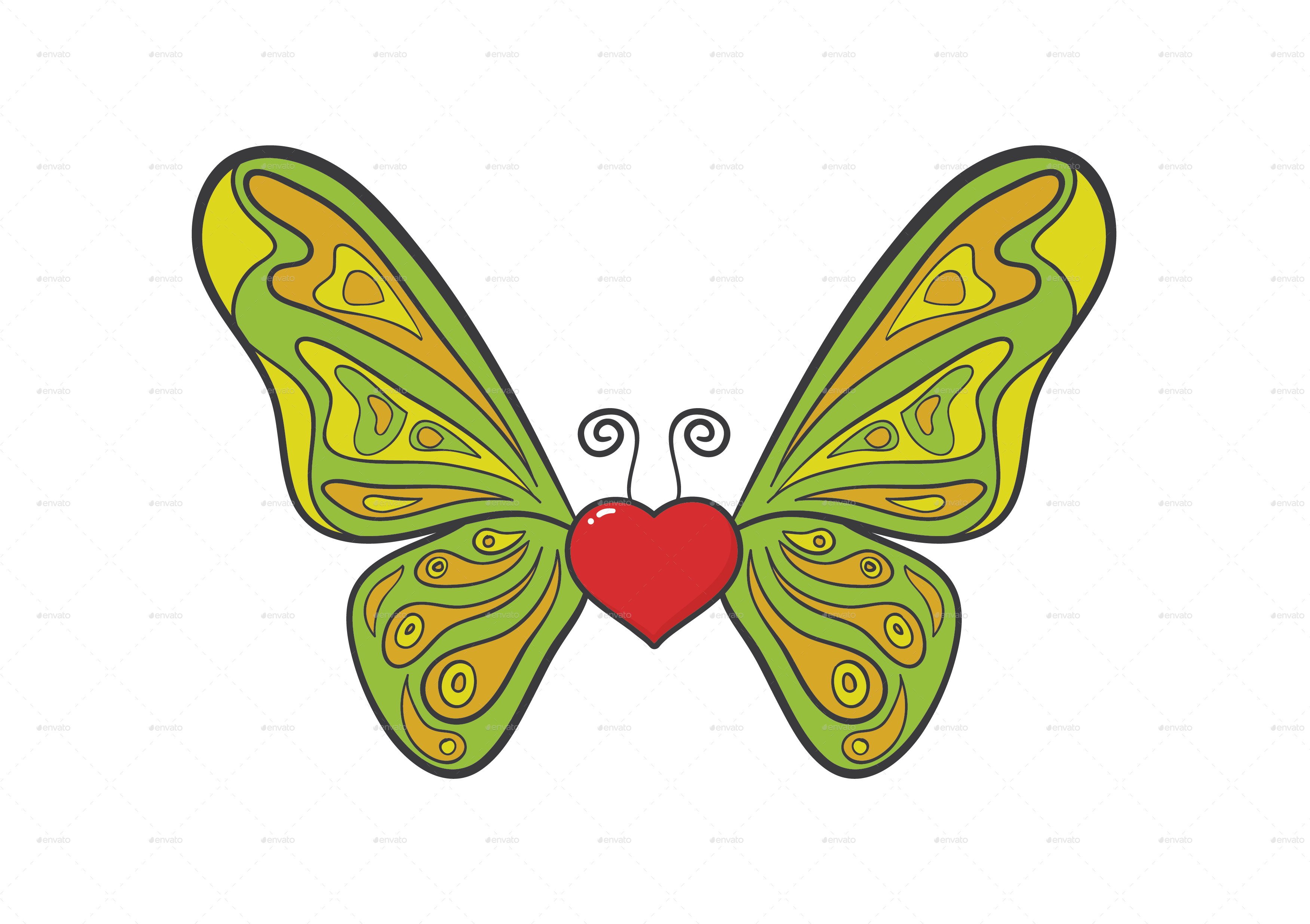 Png/wing Of Love-07 - Butterfly (3508x2480)