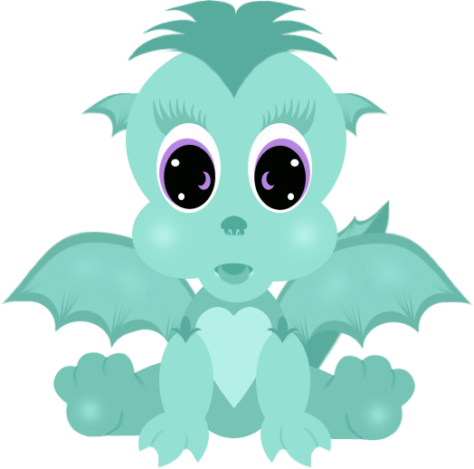 Baby Dragons - Cartoon (524x518)