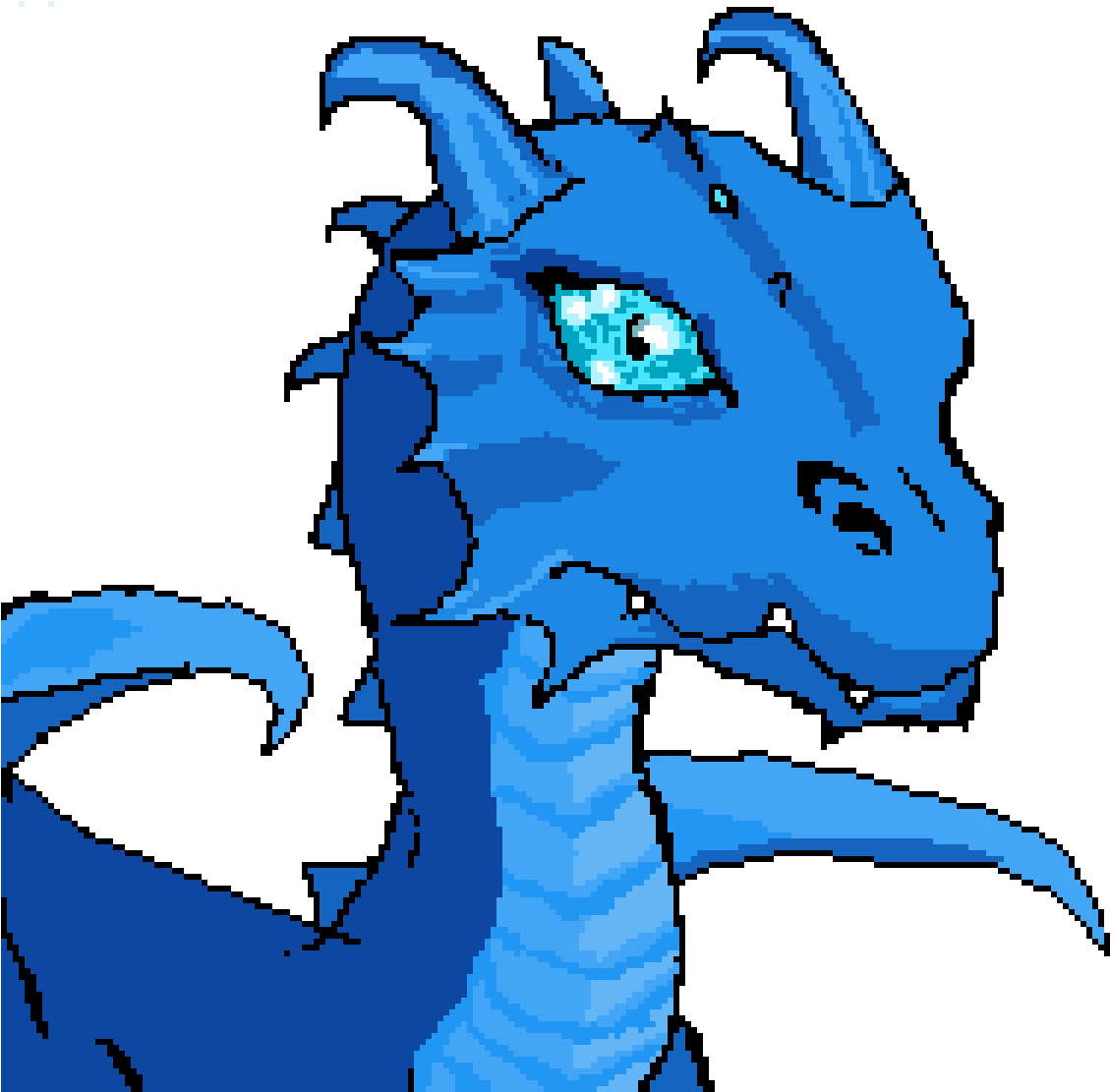 Baby Dragon - Pixel (1200x1200)