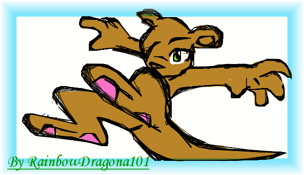 Sheila The Kangaroo By Rainbowdragona101 - Cartoon (623x358)