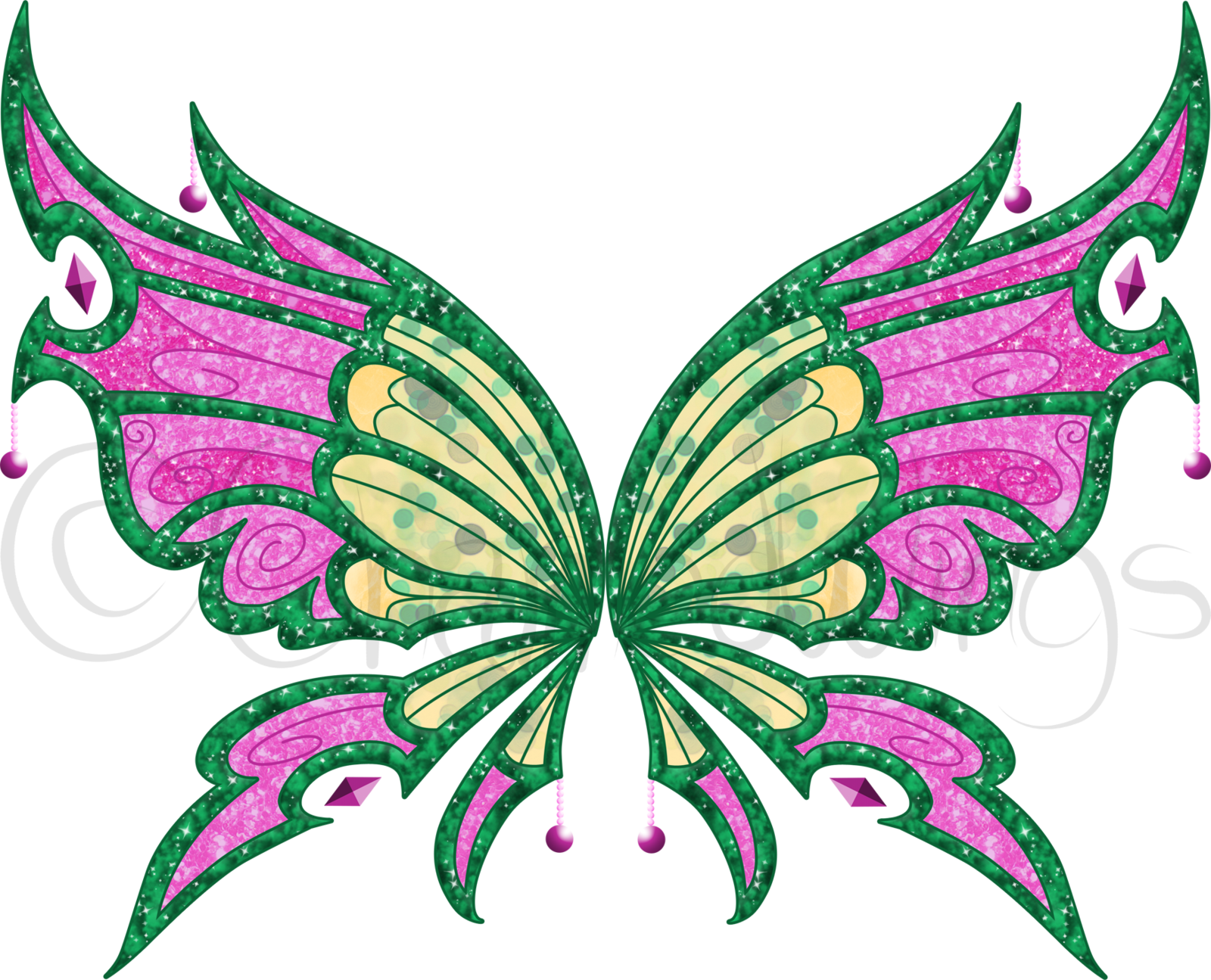 Pytha Enchantix Wings By Charmedwings Pytha Enchantix - Winx Club Fan Made Wings (1600x1295)