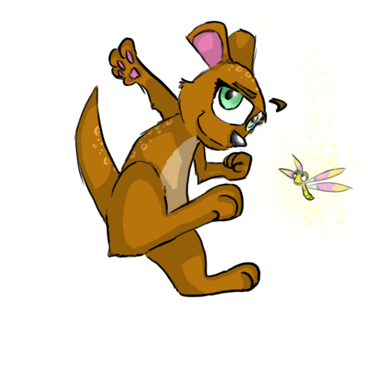 Sheila The Kangaroo By Littlerubykitty - Cartoon (576x648)