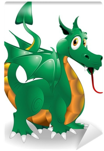Drago Cucciolo Cartoon Baby Dragon Vector Wall Mural - Dragon (400x400)
