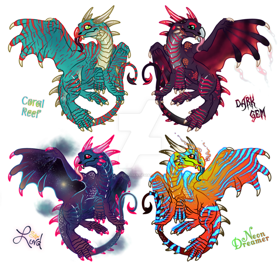 Baby Dragon Adopts [2/4] By Miss-yazriel - Eagle (910x878)