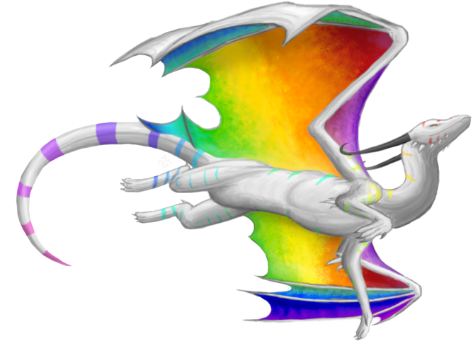 Chinese Dragon Clipart Rainbow - Rainbow Dragon Clip Art (800x667)