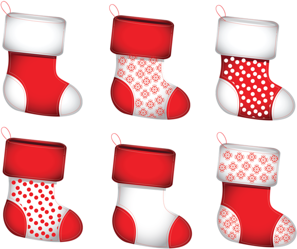 Transparent Christmas Stokings Collection Png Clipart - Christmas Day (600x504)